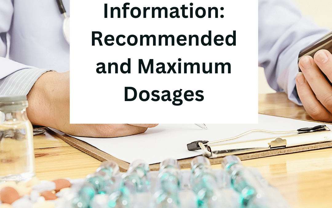 Suboxone Dosage Information: Recommended and Maximum Dosages